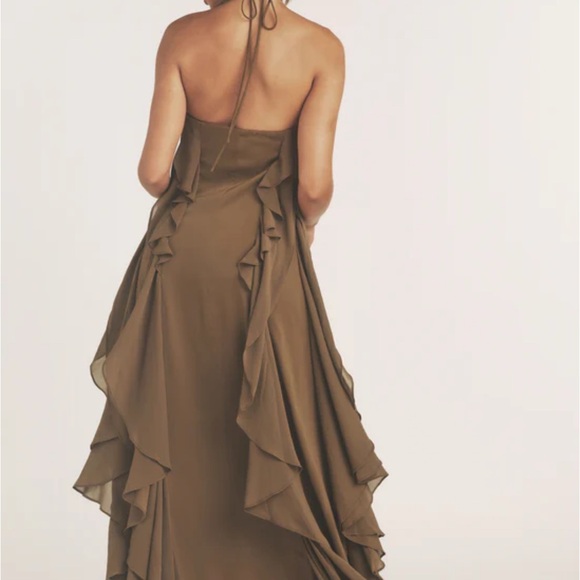 Chic Strapless Brown Dress - Picture 5 of 11